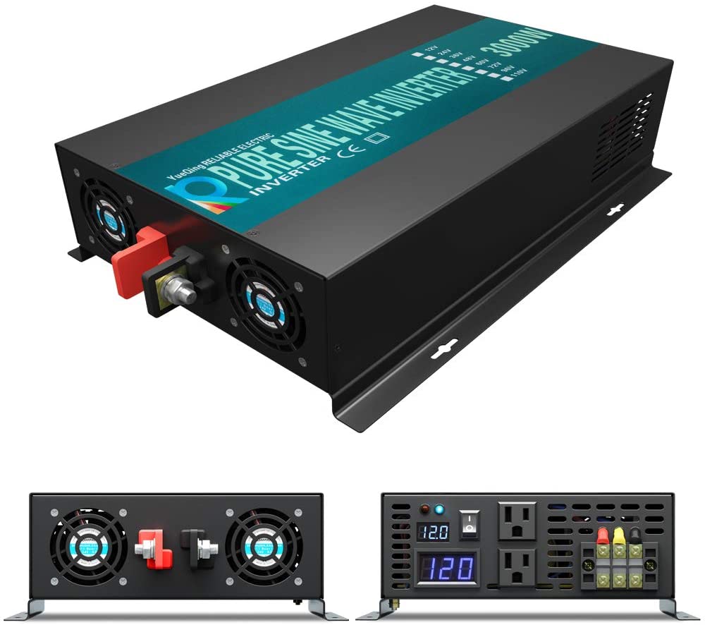 Inverter Pure Sine Wave 60Hz 120V 3000W - Onduleur à onde sinusoïdale Pure 3000W,