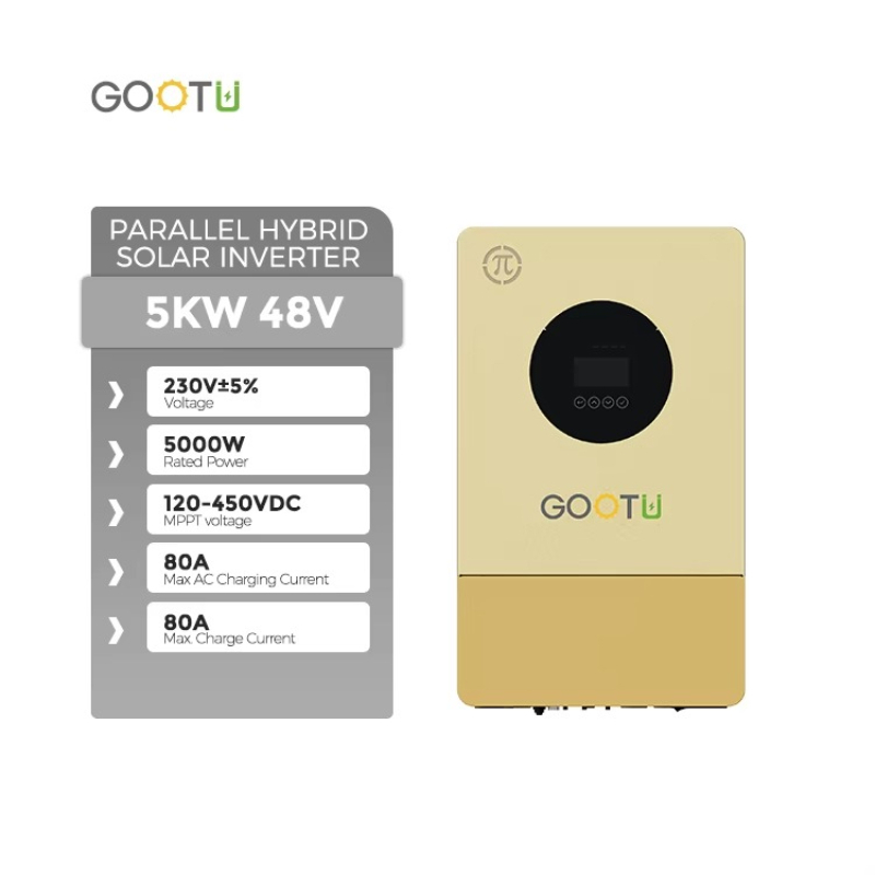 Parallel Solar Inverter 48V 5000W Mppt - Nouvel onduleur solaire hybride Gootu 48V