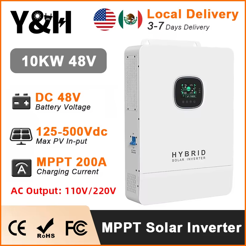 Split Phase Inverter 10Kw 110V 220V - Y & H 10KW onduleur solaire