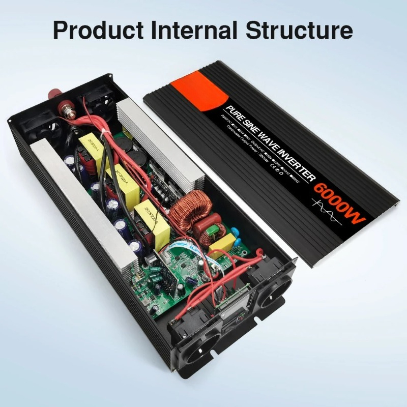 Pure Sine Wave Inverter 5000W 48V 220V - Convertisseur de tension solaire à onde
