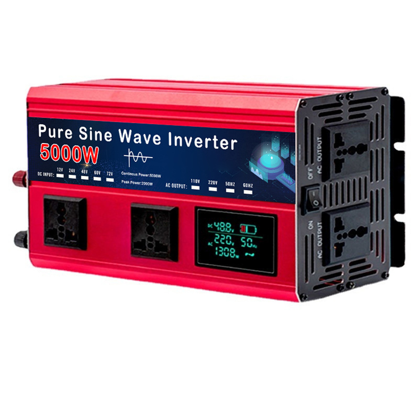 Pure Sine Wave Inverter 5000W 48V 220V - Convertisseur d'énergie à onde sinusoïdale pure