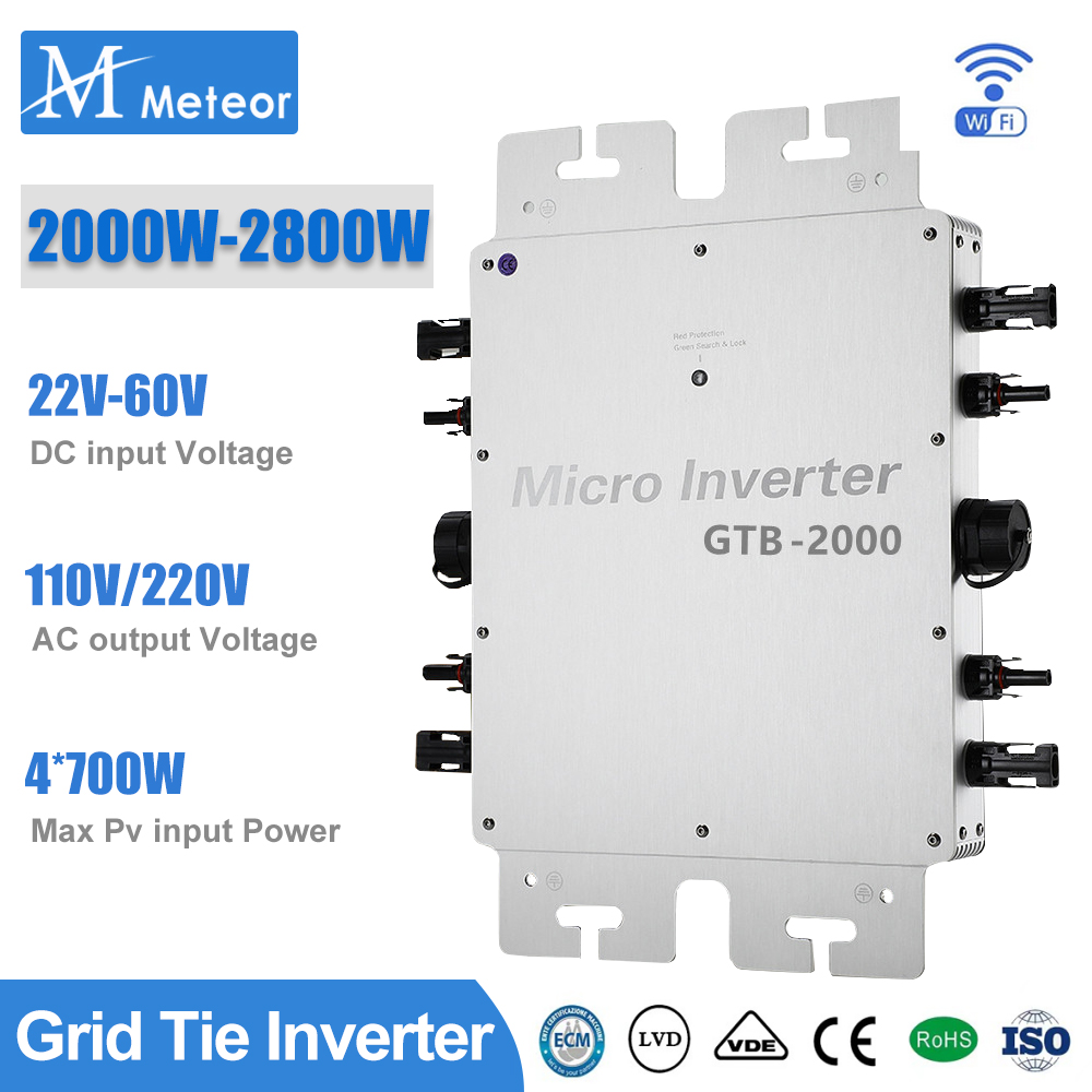 Grid Tie Inverter Limiter 2000W - Micro-onduleur 2000W 2400W 2800W, 110V ou