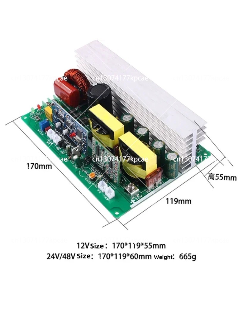 Pure Sine Wave Inverter Board 24V 48V - Convertisseur de puissance à onde sinusoïdale