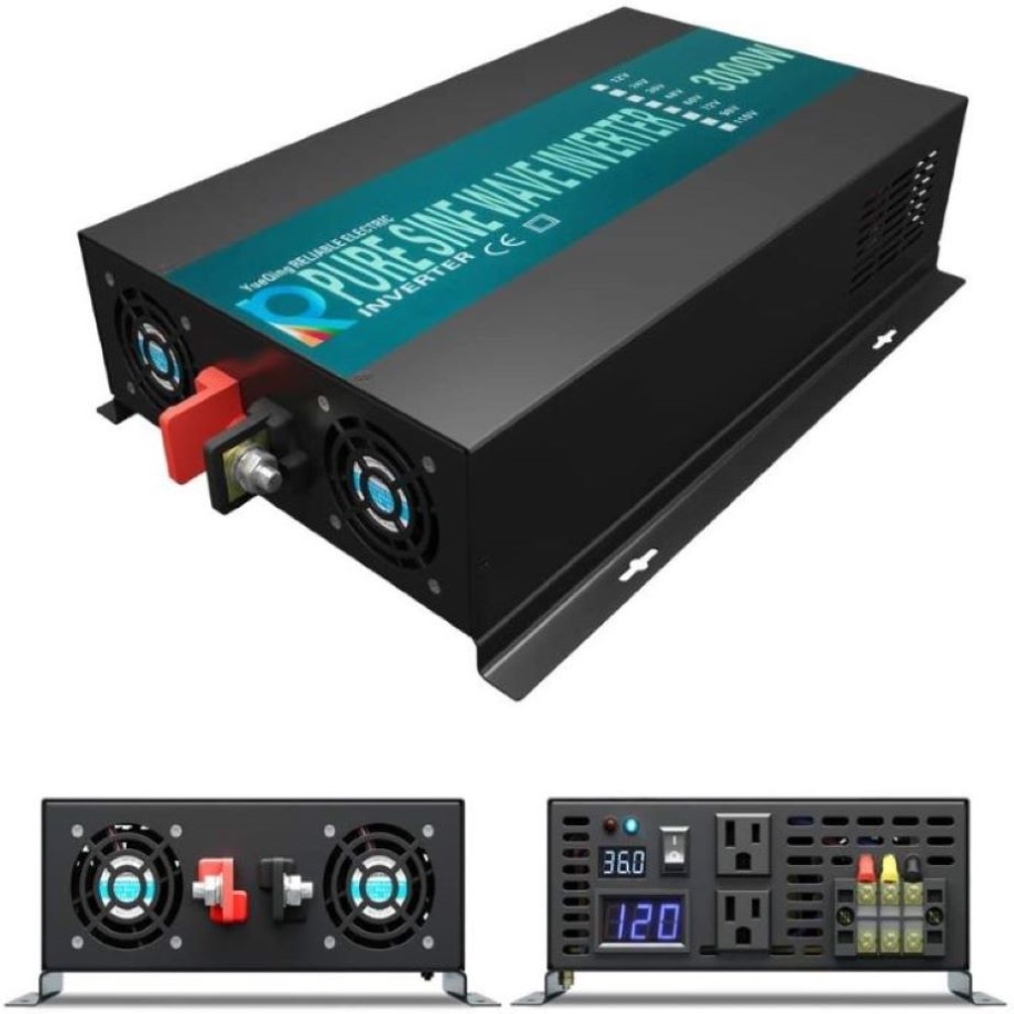 Inverter Pure Sine Wave 60Hz 120V 3000W - Onduleur à onde sinusoïdale Pure 3000W,