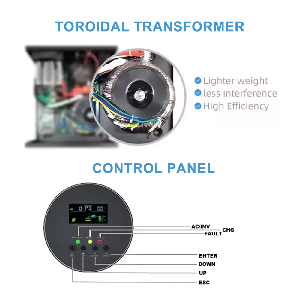 Onduleur solaire à onde sinuso - Split Phase Inverter 10Kw 110V 220V avis et prix