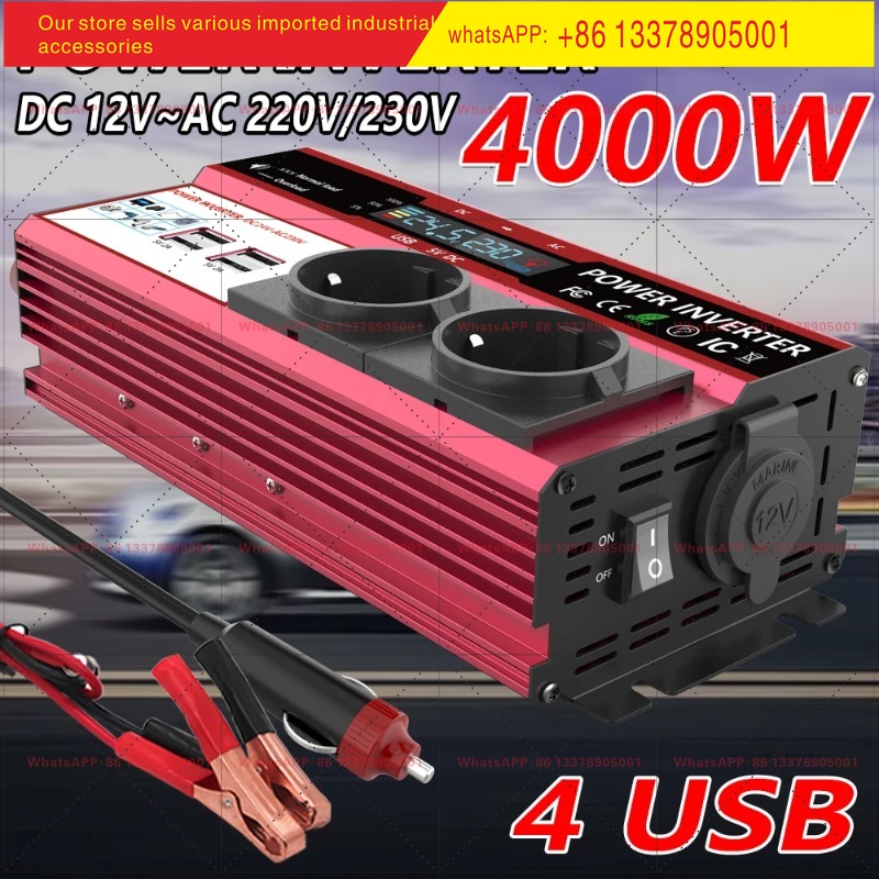 Convertisseur de courant 12V v - Power Inverter 12V 220V 4000W Continuous avis et prix