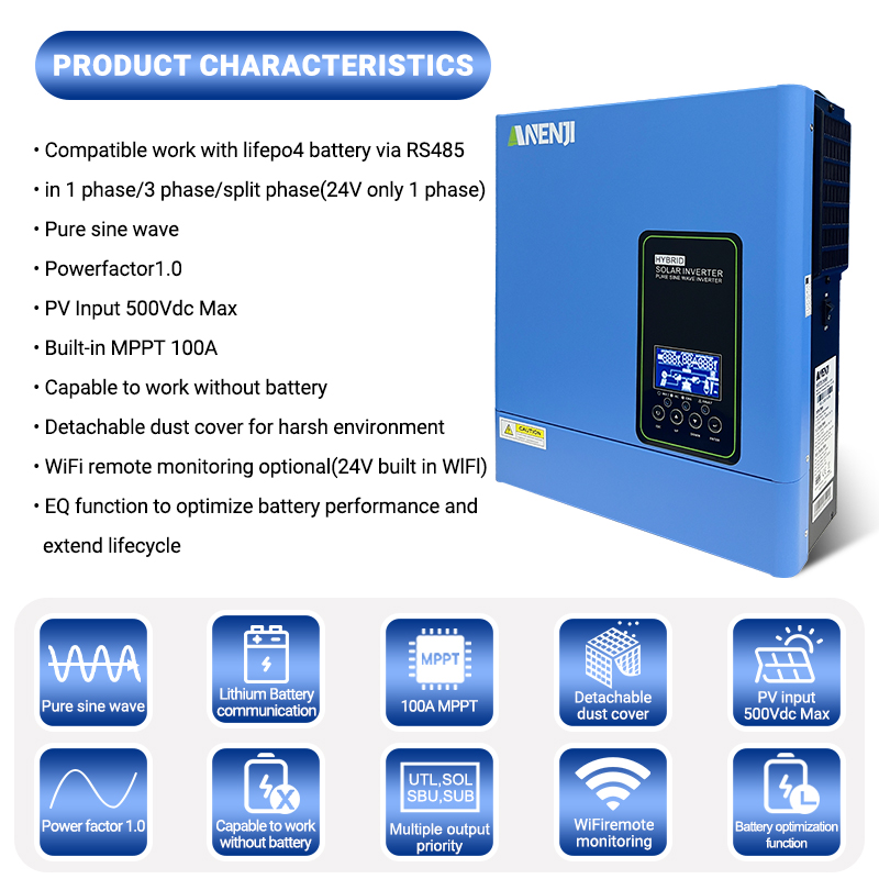 Convertisseur solaire hors rés - Inverter Pure Sine Wave 60Hz 120V 3000W avis et prix