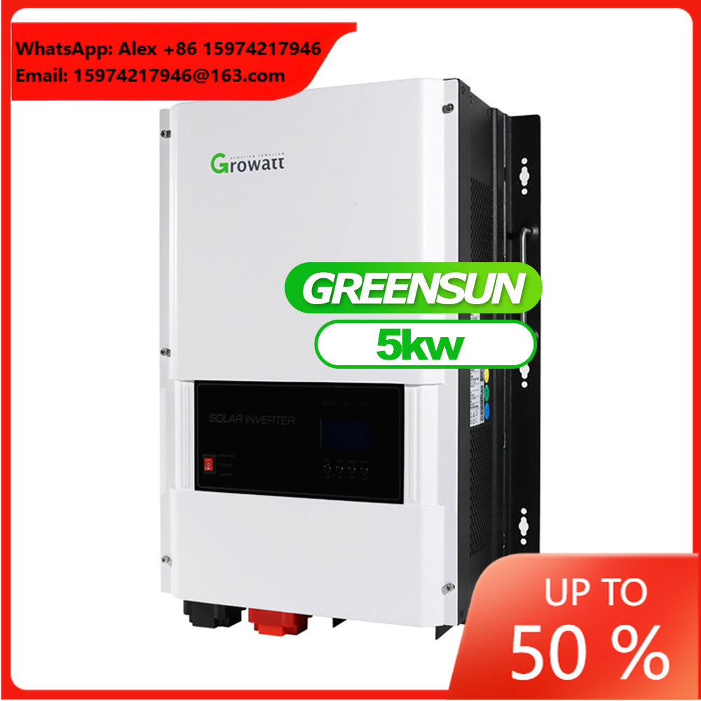 Onduleur hybride Growatt hors  - Off Grid Solar Inverter 48V 6000W avis et prix
