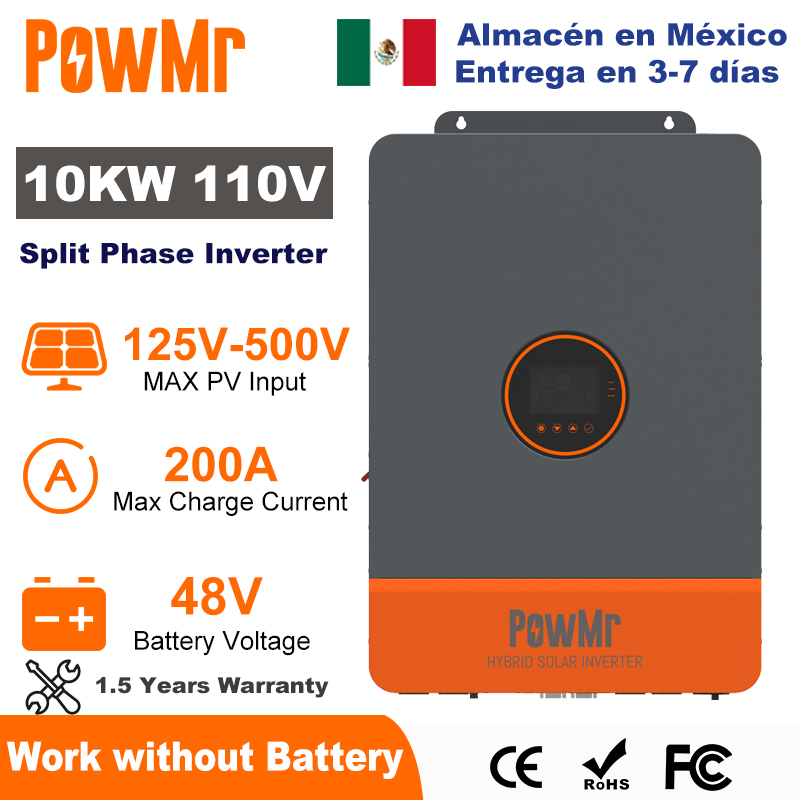 PowMr 10KW onduleur à Phase di - Split Phase Inverter 10Kw 110V 220V avis et prix